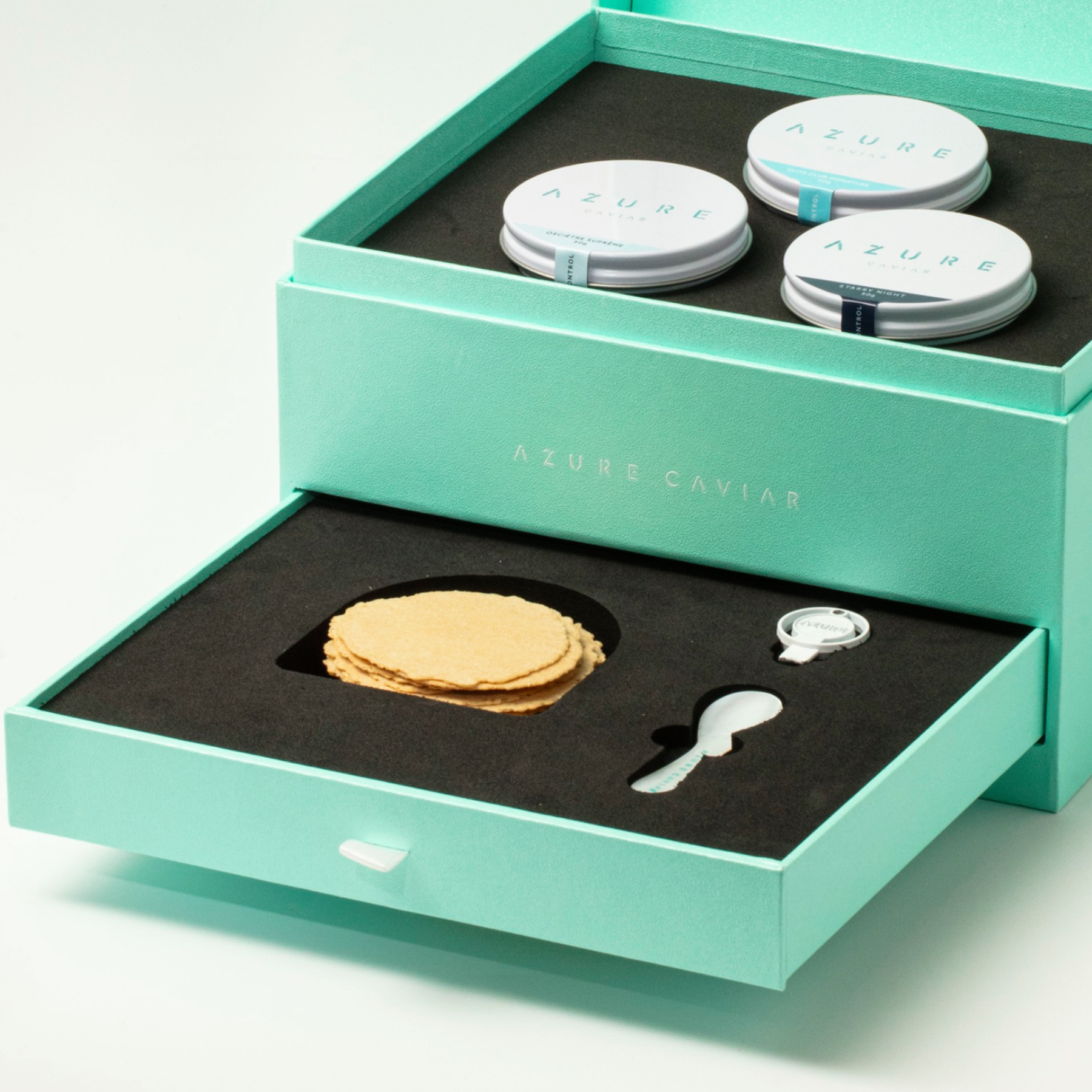Azure Caviar Crackers 